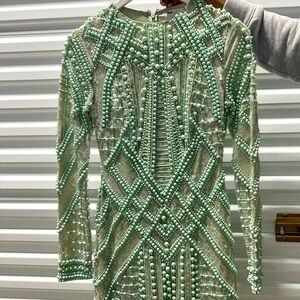 ASOS Mint Green Beaded Dress